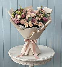 Букет цветов из:  Розы и Лизиантусы #REPLACE_PRED# Синдор