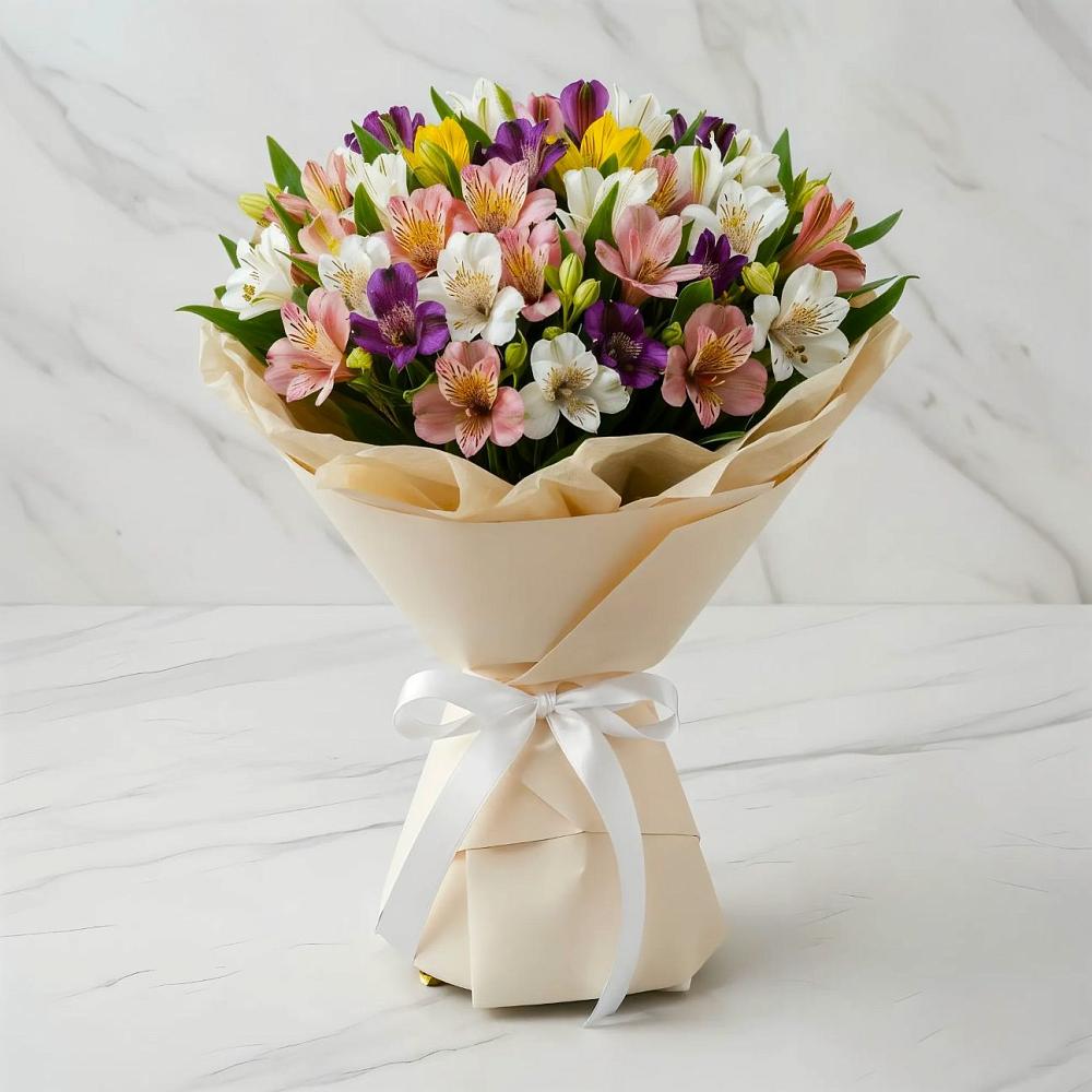 Букет цветов из: Альстромерии в Синдор