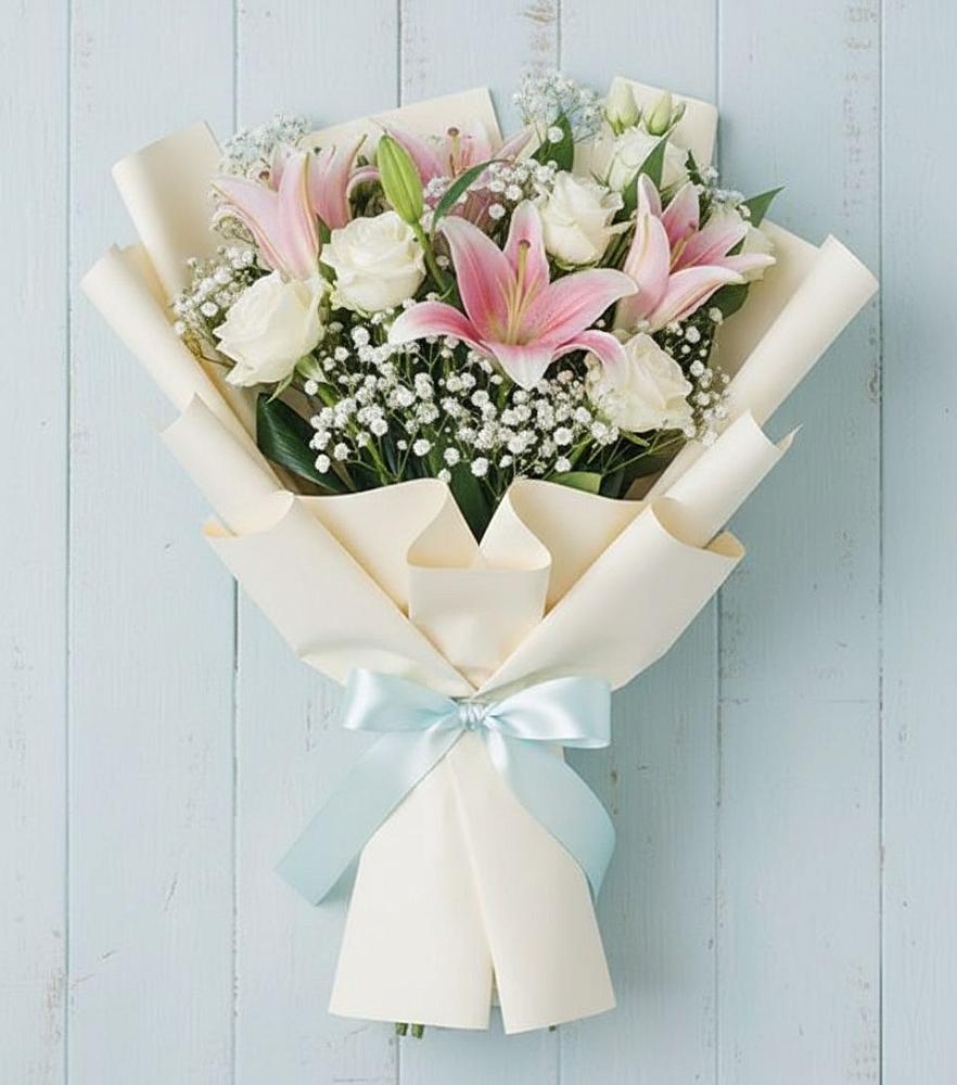 Букет цветов из: Лилии в Синдор