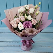 Букет цветов из:  Розы и Лизиантусы в Синдор