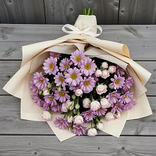 Букет цветов из:  Розы и Хризантемы в Синдор