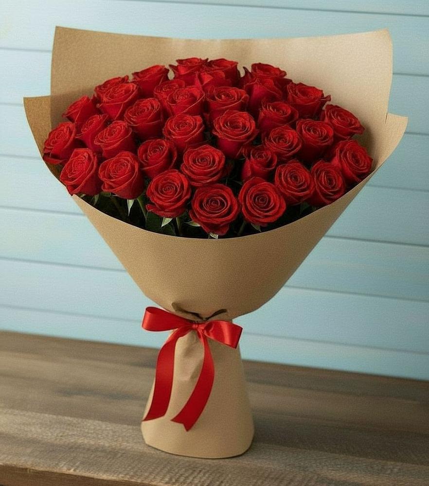 Букет Красные розы Милано в Синдор