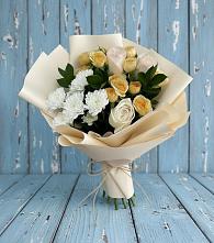 Букет цветов из:  Розы и Хризантемы #REPLACE_PRED# Синдор
