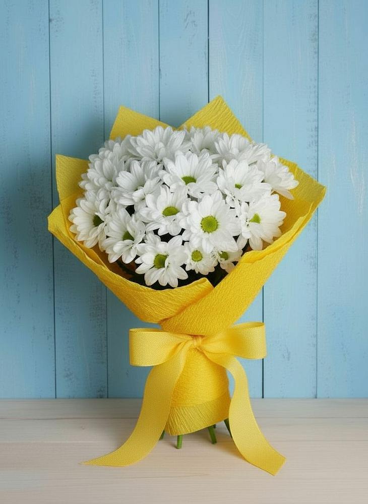 Букет цветов из: Хризантемы в Синдор