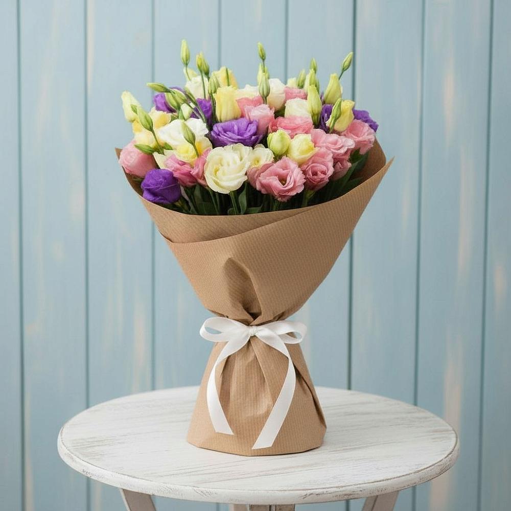 Букет цветов из: Лизиантусы в Синдор