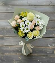 Букет цветов из:  Альстромерии, Розы и Хризантемы #REPLACE_PRED# Синдор