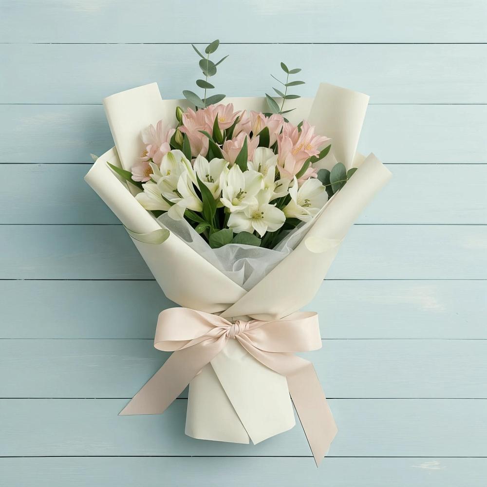 Букет цветов из: Альстромерии в Синдор