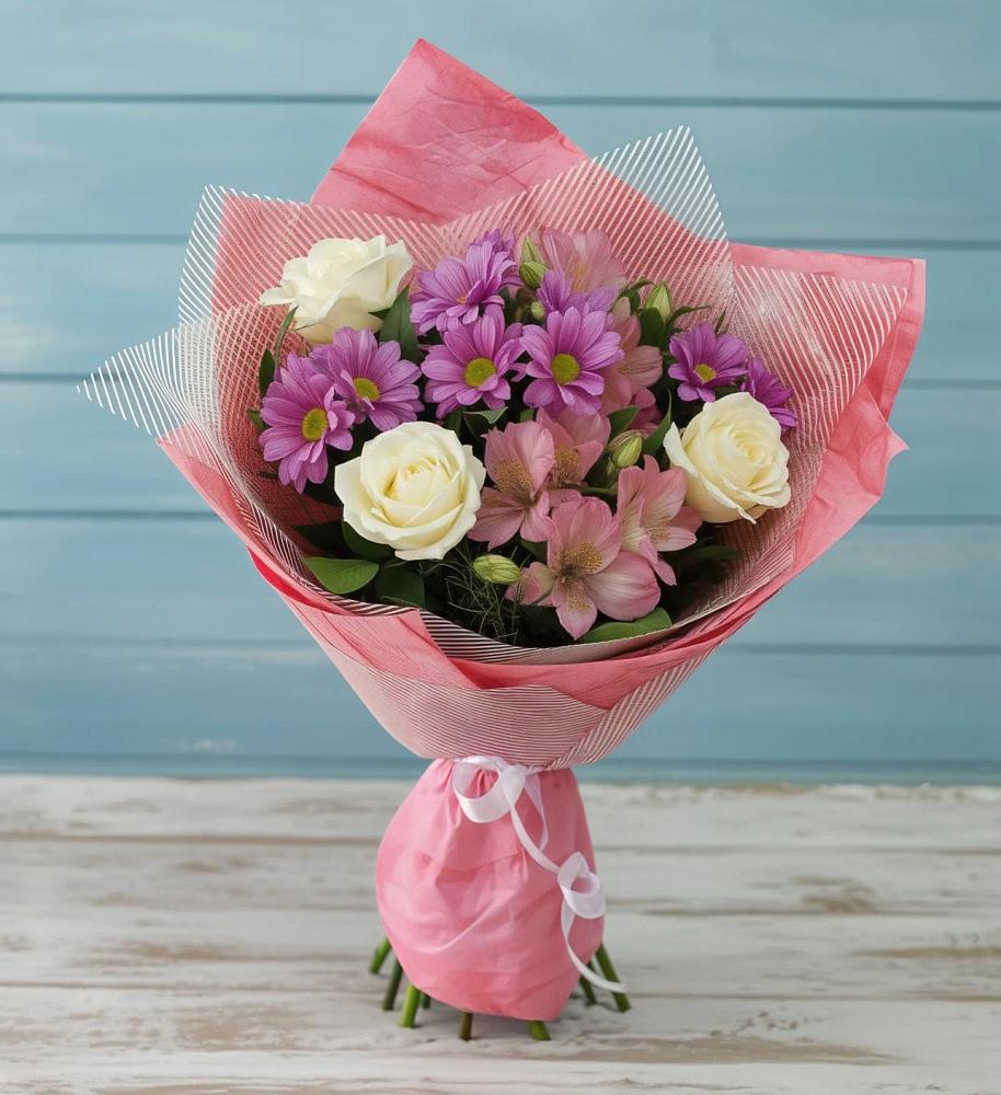 Букет цветов из: Герберы в Синдор