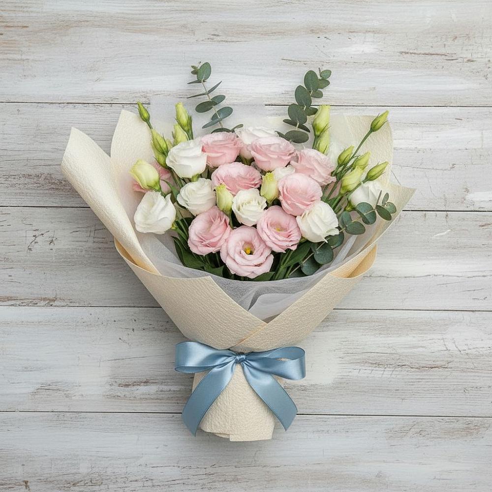 Букет цветов из: Лизиантусы в Синдор